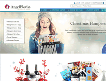 Tablet Screenshot of hamper.angelflorist.com