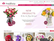 Tablet Screenshot of angelflorist.com